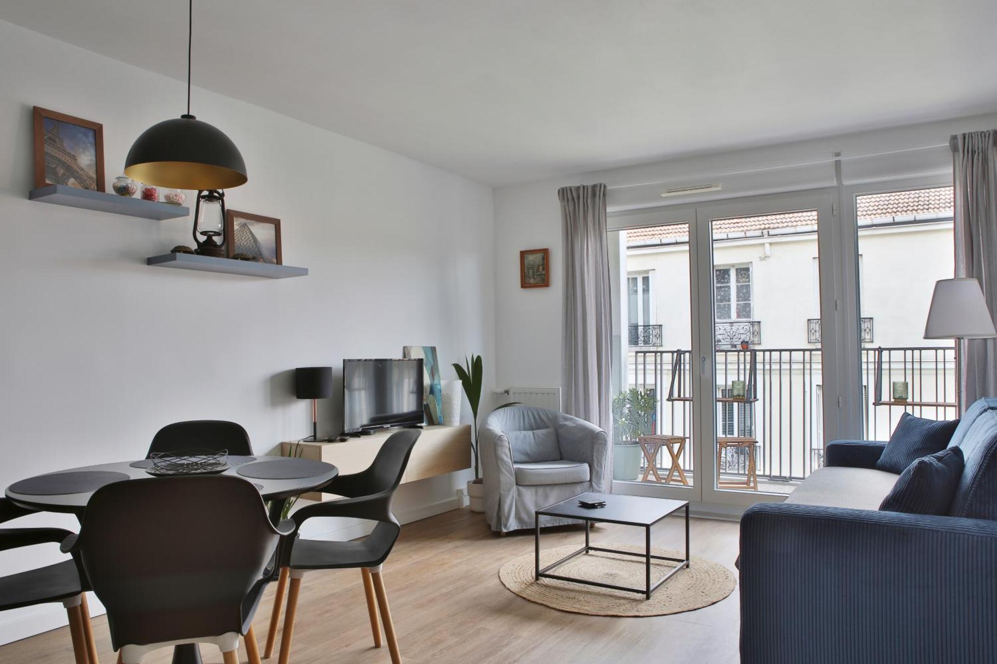 "Starry In So" 47M2, Lits Jumeaux, Parking Gratuit, Rue Calme Et Arboree, Metro 10 Min, Stade De France 24Min A Pied 圣旺 外观 照片